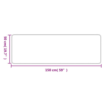 vidaXL Teppichläufer Sisal-Optik Anthrazit 50x150 cm