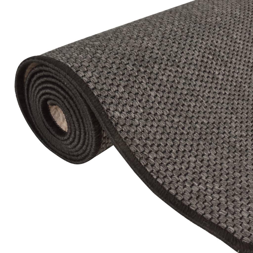 vidaXL Teppichläufer Sisal-Optik Anthrazit 50x200 cm
