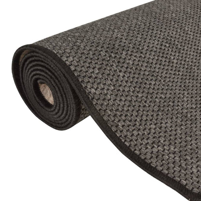 vidaXL Teppichläufer Sisal-Optik Anthrazit 80x400 cm