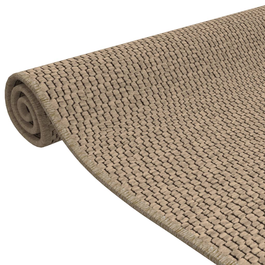 vidaXL Teppichläufer Sisal-Optik Sandfarben 50x150 cm