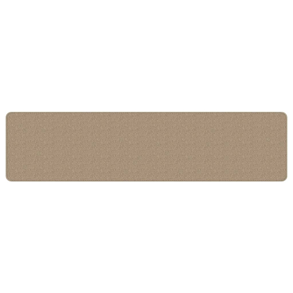 vidaXL Teppichläufer Sisal-Optik Sandfarben 50x200 cm