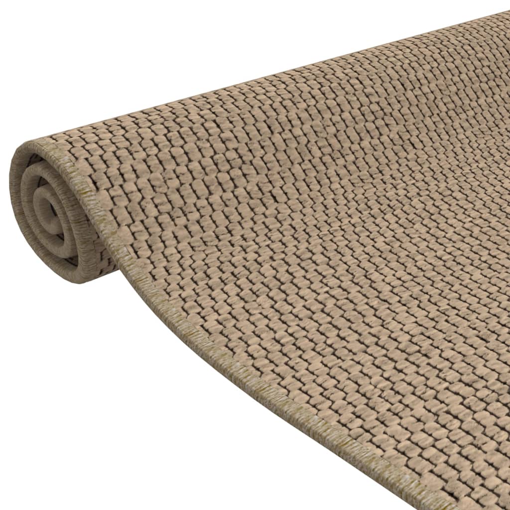vidaXL Teppichläufer Sisal-Optik Sandfarben 80x150 cm