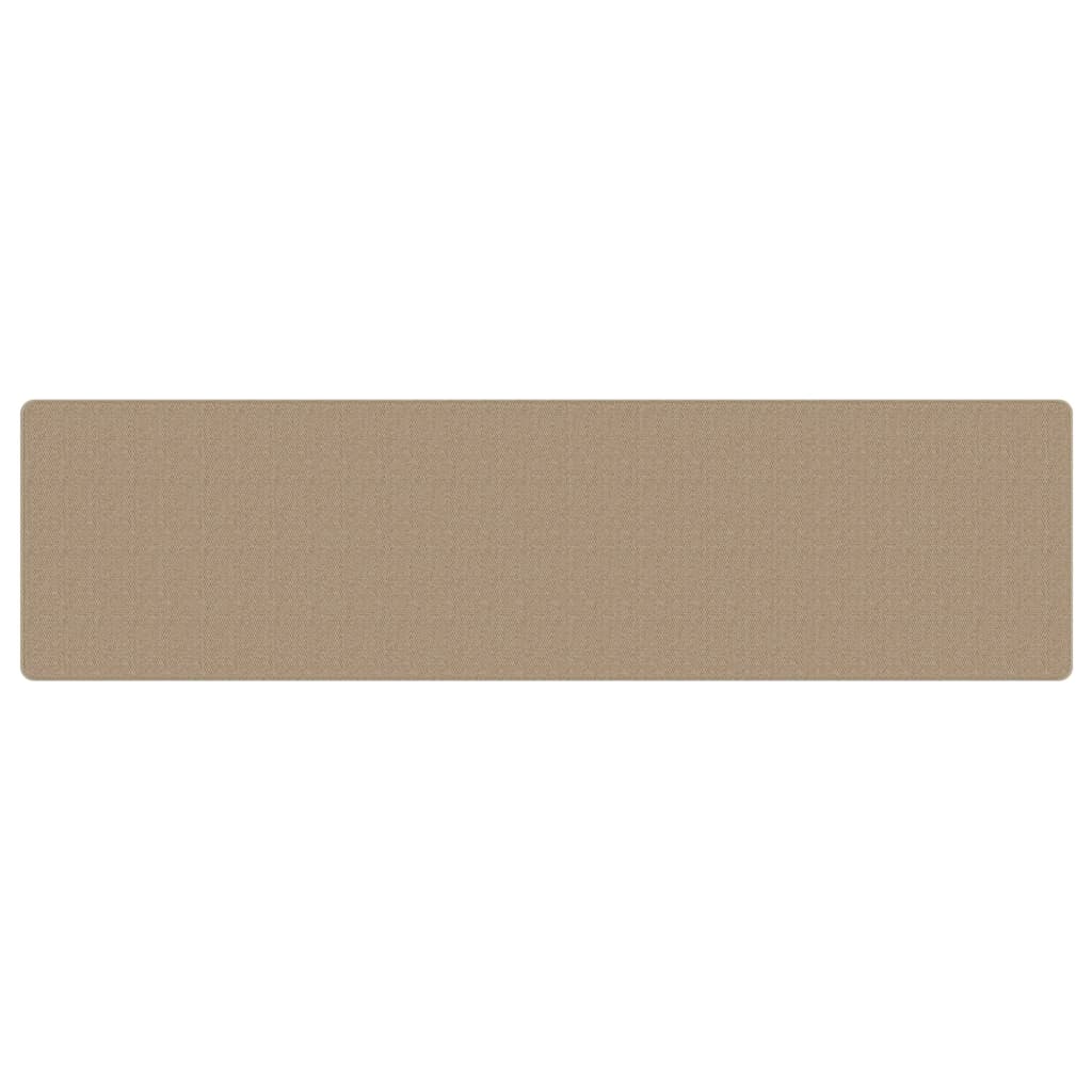vidaXL Teppichläufer Sisal-Optik Sandfarben 80x300 cm