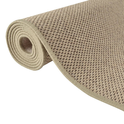 vidaXL Teppichläufer Sisal-Optik Sandfarben 80x300 cm