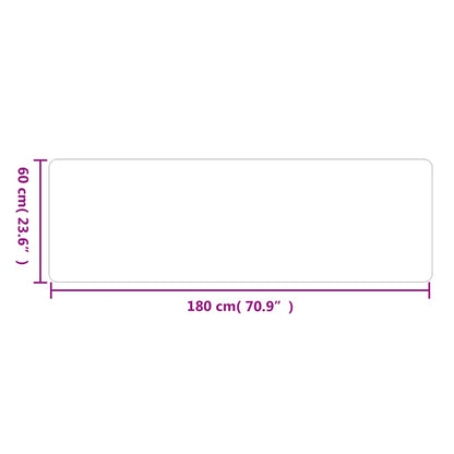 vidaXL Teppichläufer Anthrazit 60x180 cm