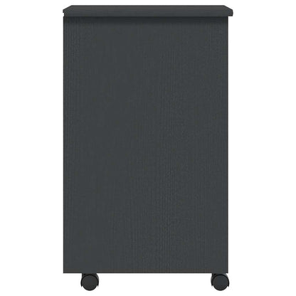 vidaXL Rollschrank mit Schubladen MOSS Grau Massivholz Kiefer