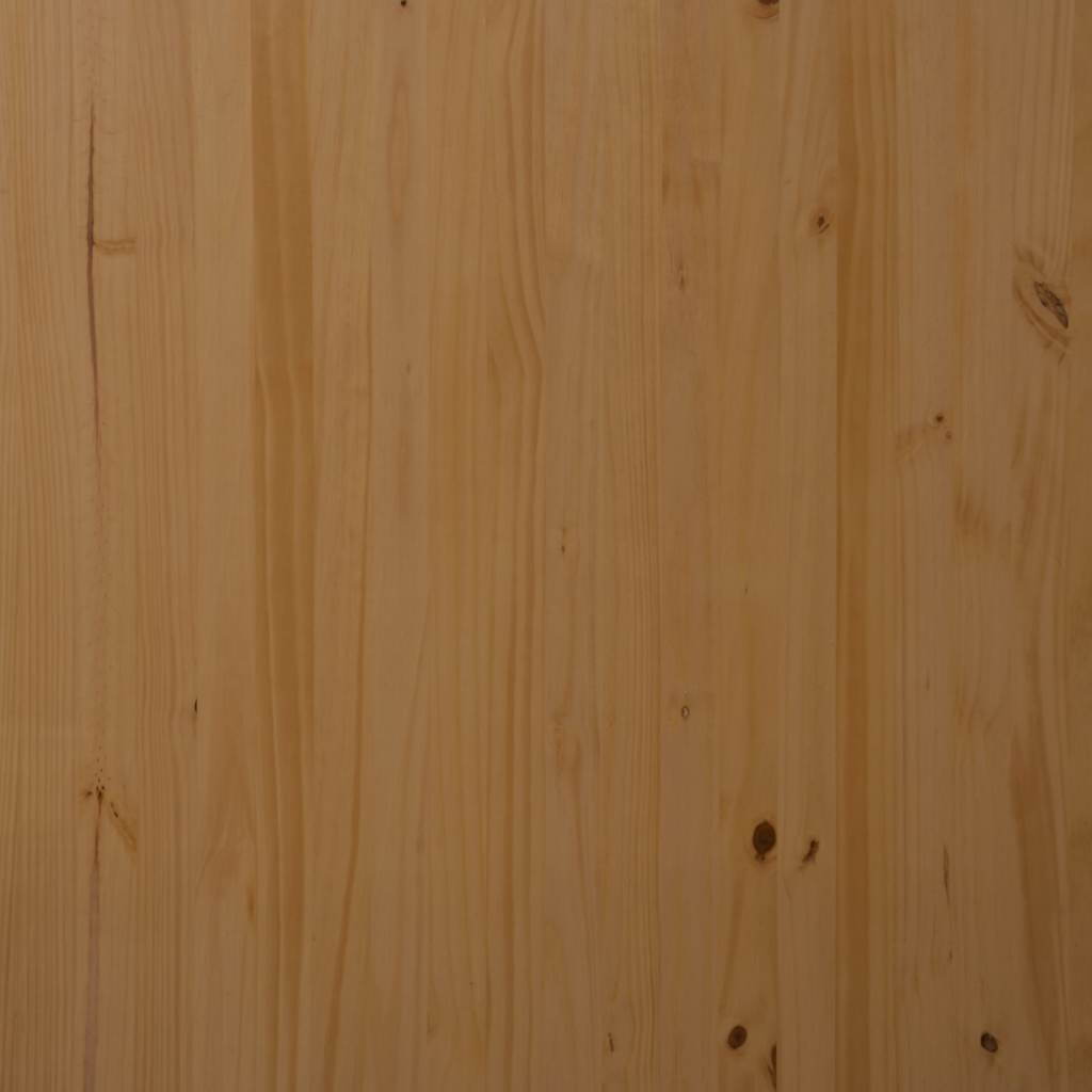 vidaXL Meuble de rangement à roulettes avec tiroirs MOSS Marron Miel Bois de pin massif