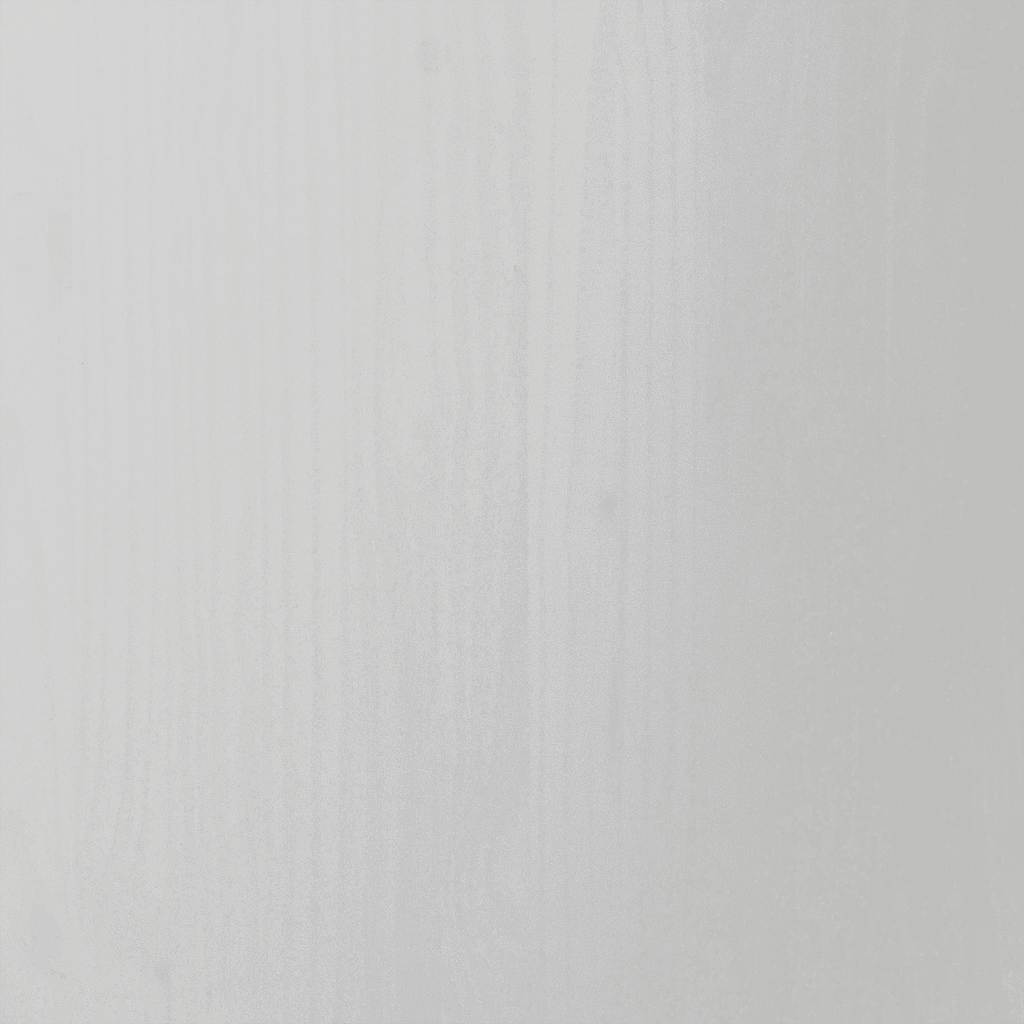 vidaXL Commode roulante à tiroirs MOSS Blanc Pin massif