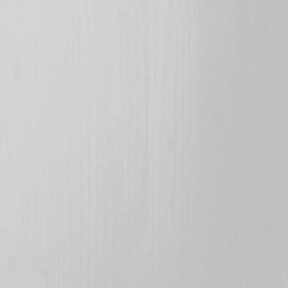 vidaXL Commode roulante à tiroirs MOSS Blanc Pin massif