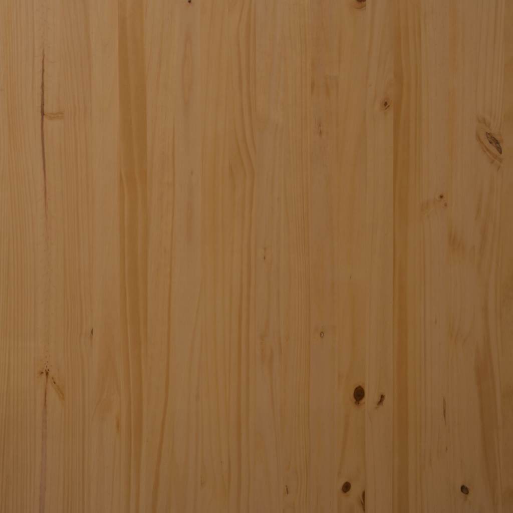 vidaXL Meuble de rangement à roulettes avec tiroirs MOSS Marron Miel Bois de pin massif