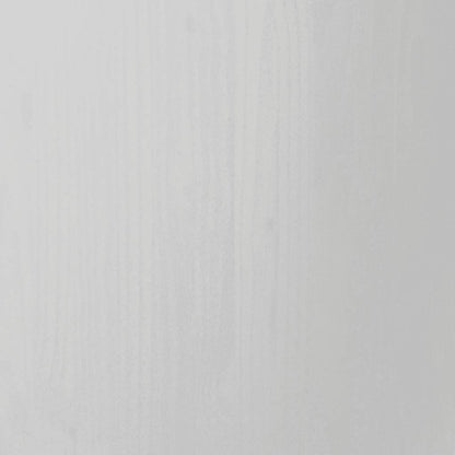vidaXL Commode roulante à tiroirs MOSS Blanc Pin massif