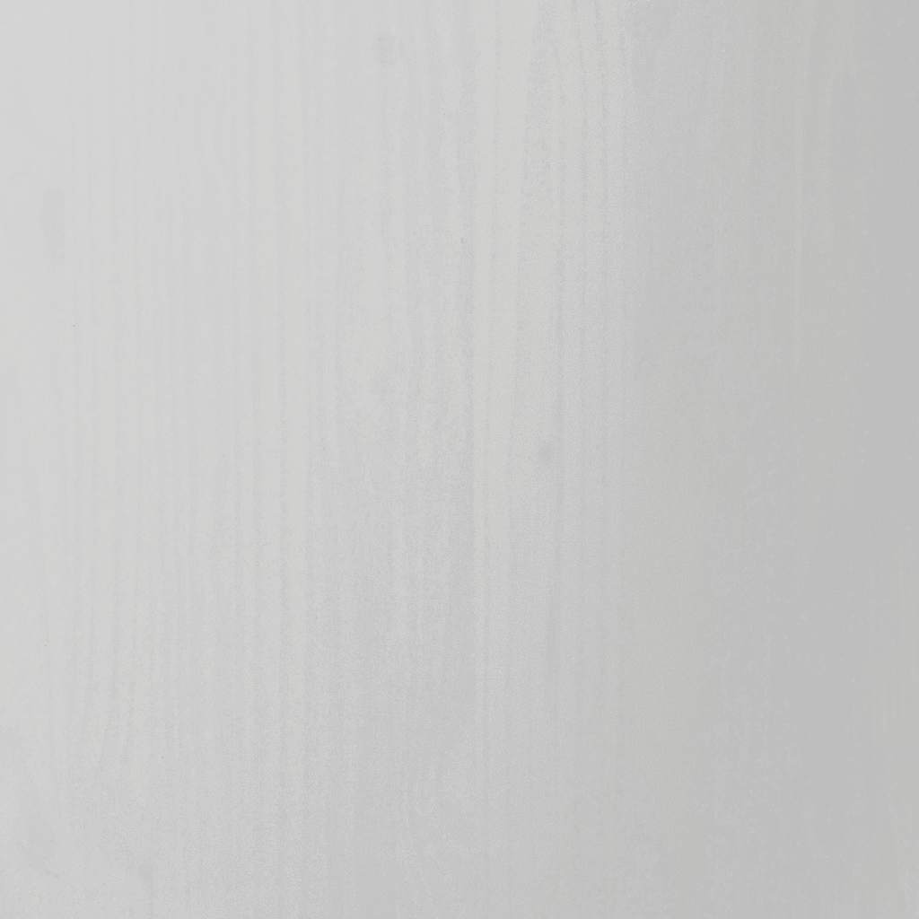 vidaXL Rollschrank mit Schubladen MOSS Weiß Massivholz Kiefer