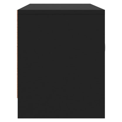 vidaXL TV-Schrank Schwarz 102x30x37,5 cm Holzwerkstoff