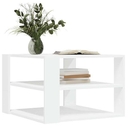 vidaXL Couchtisch Weiß 58x58x40 cm Holzwerkstoff