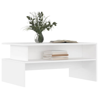 vidaXL Couchtisch Weiß 90x55x42,5 cm Holzwerkstoff