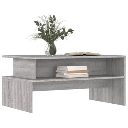 vidaXL Couchtisch Grau Sonoma 90x55x42,5 cm Holzwerkstoff