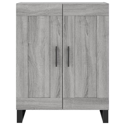 Highboard Grau Sonoma 69,5x34x180 cm Holzwerkstoff