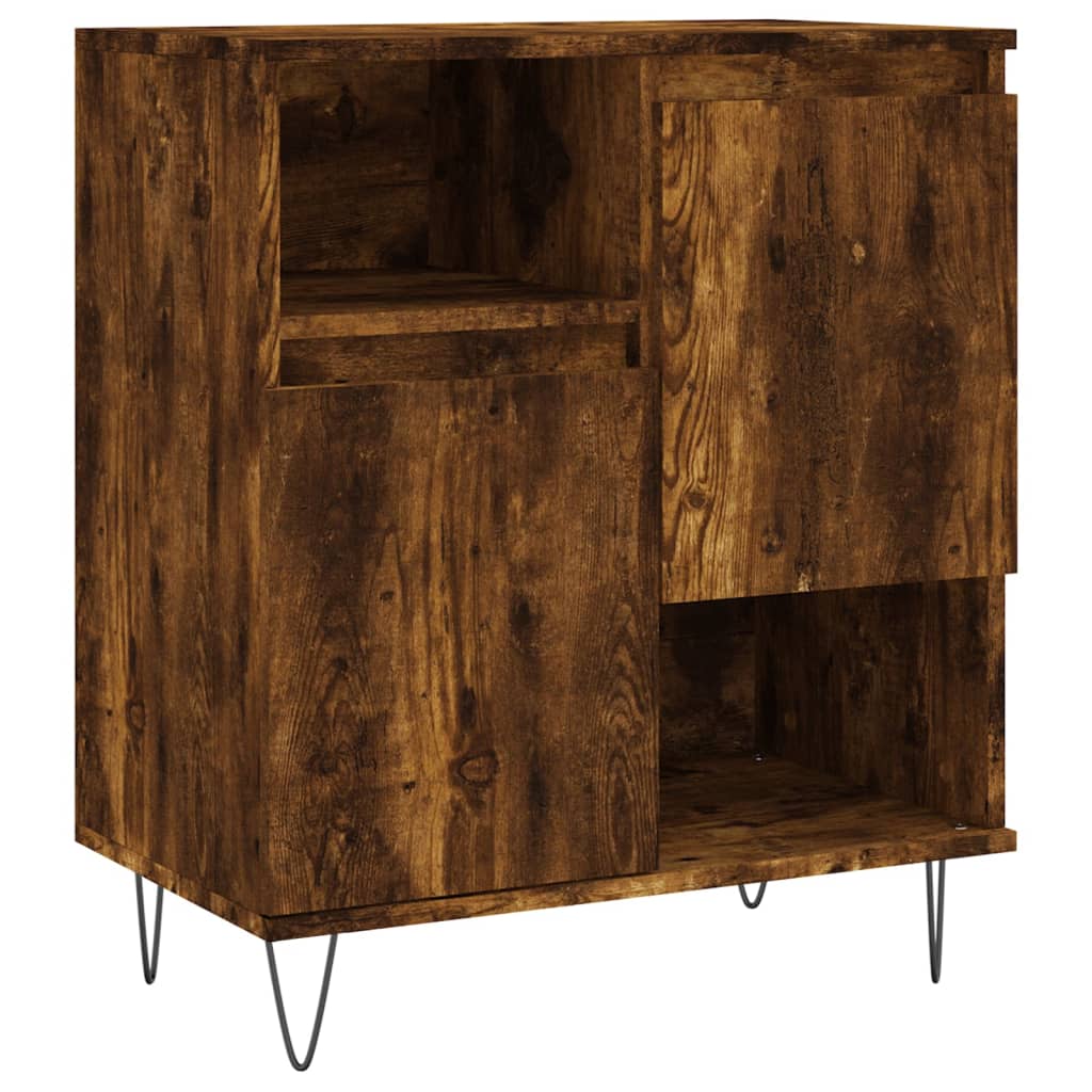 vidaXL Sideboards 3 Stk. Räuchereiche Holzwerkstoff