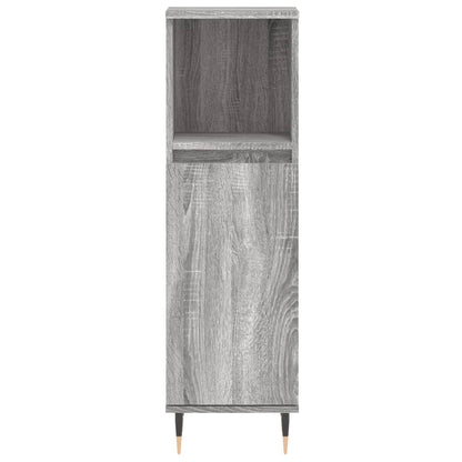 vidaXL Ensemble de meubles de salle de bain 3 pcs Gris Aggloméré Sonoma