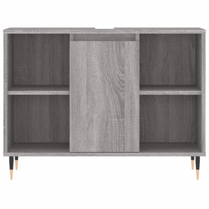 vidaXL Ensemble de meubles de salle de bain 3 pcs Gris Aggloméré Sonoma