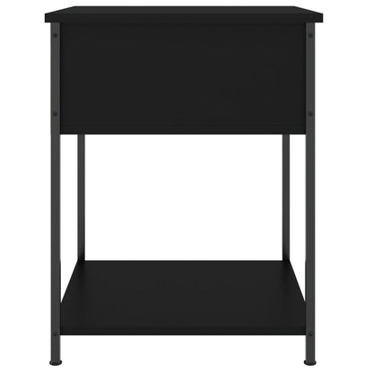vidaXL Tables de chevet 2 pcs Noir 44x45x58 cm Bois d'ingénierie