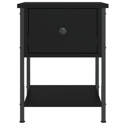 vidaXL Nachttisch Schwarz 34x35,5x45 cm Holzwerkstoff