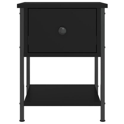 vidaXL Nachttische 2 Stk. Schwarz 34x35,5x45 cm Holzwerkstoff