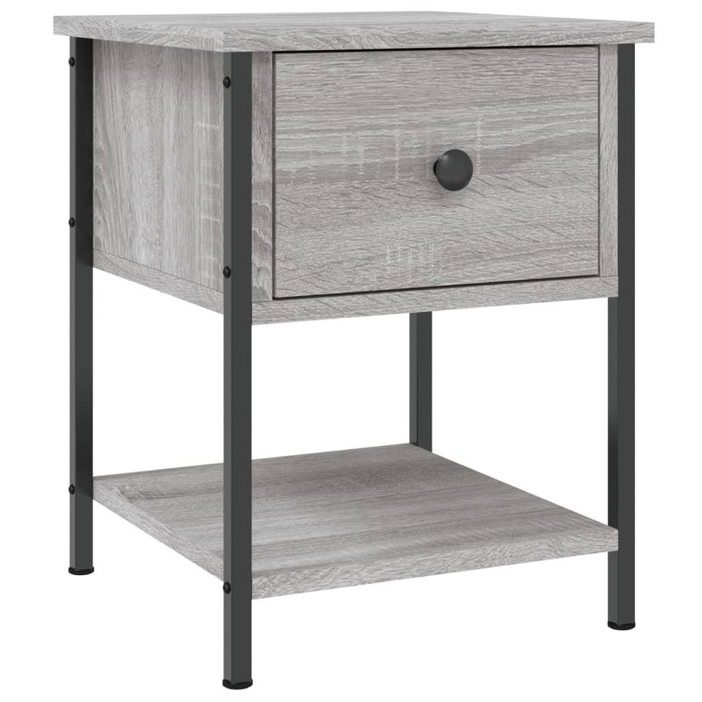 vidaXL Nachttisch Grau Sonoma 34x35,5x45 cm Holzwerkstoff