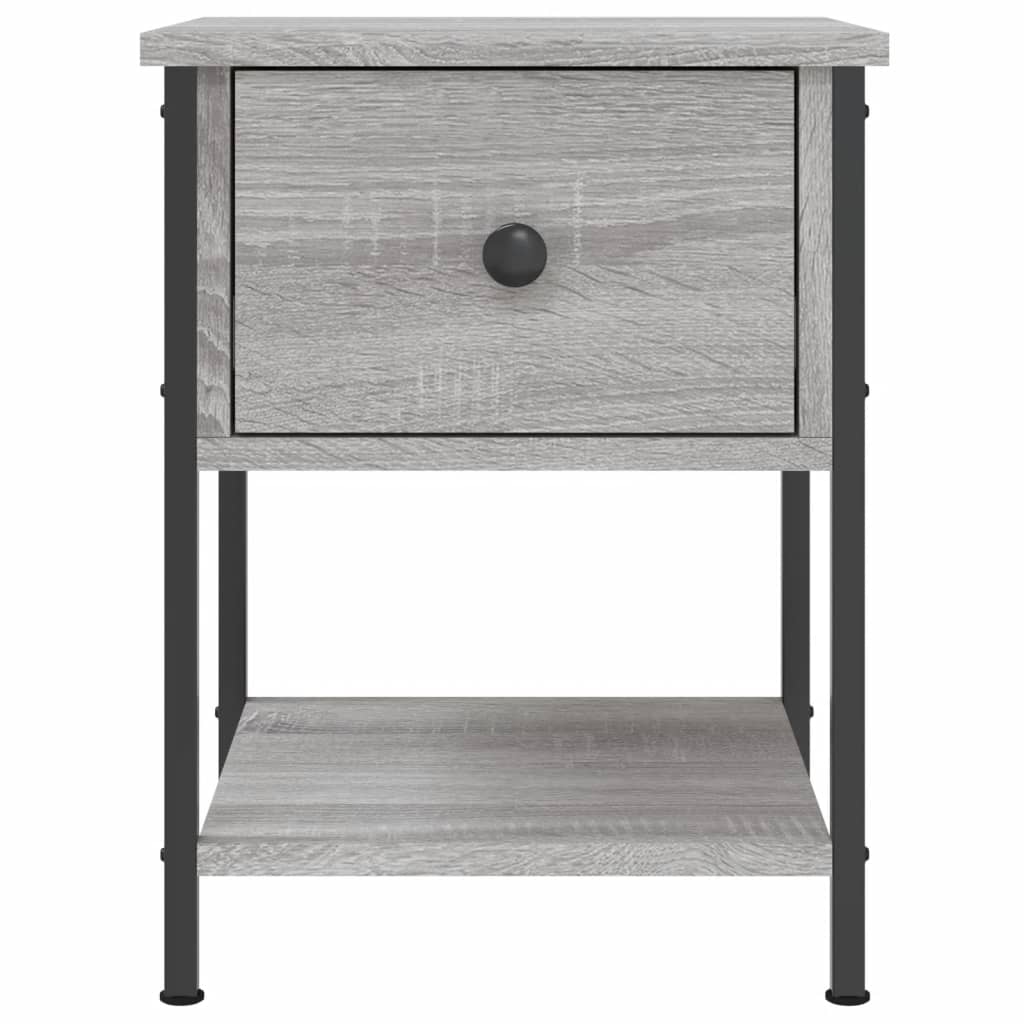vidaXL Nachttisch Grau Sonoma 34x35,5x45 cm Holzwerkstoff