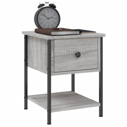 vidaXL Nachttische 2 Stk. Grau Sonoma 34x35,5x45 cm Holzwerkstoff