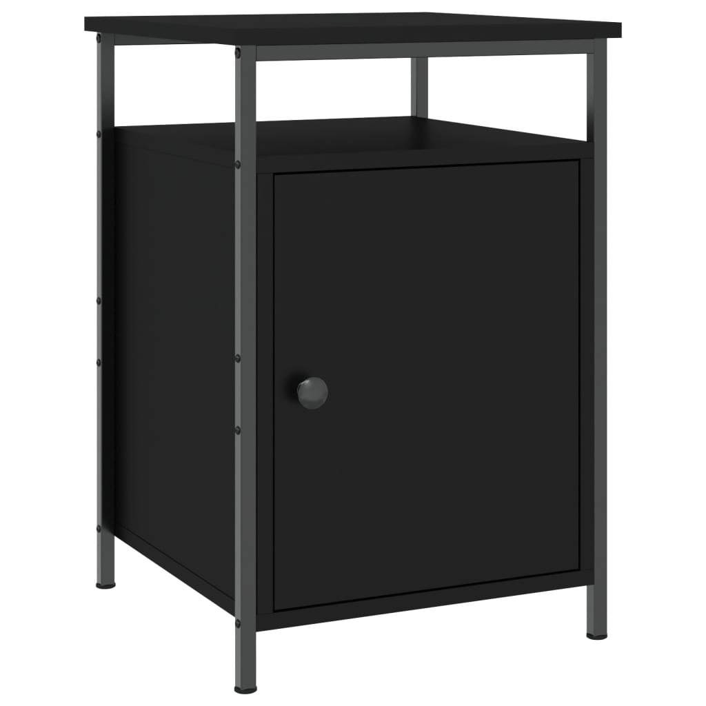 vidaXL Nachttisch Schwarz 40x42x60 cm Holzwerkstoff