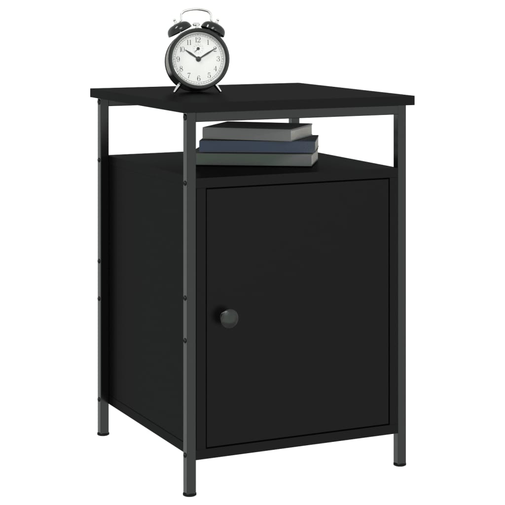 vidaXL Nachttisch Schwarz 40x42x60 cm Holzwerkstoff
