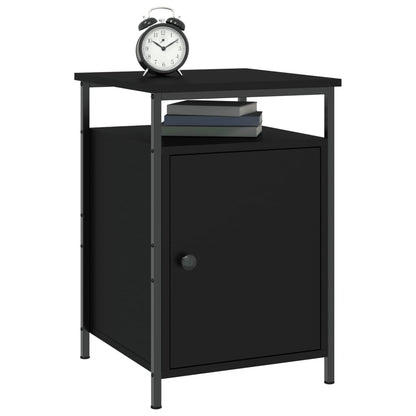vidaXL Nachttisch Schwarz 40x42x60 cm Holzwerkstoff
