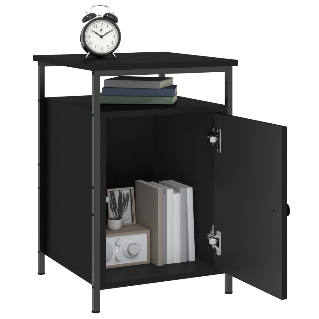vidaXL Nachttisch Schwarz 40x42x60 cm Holzwerkstoff