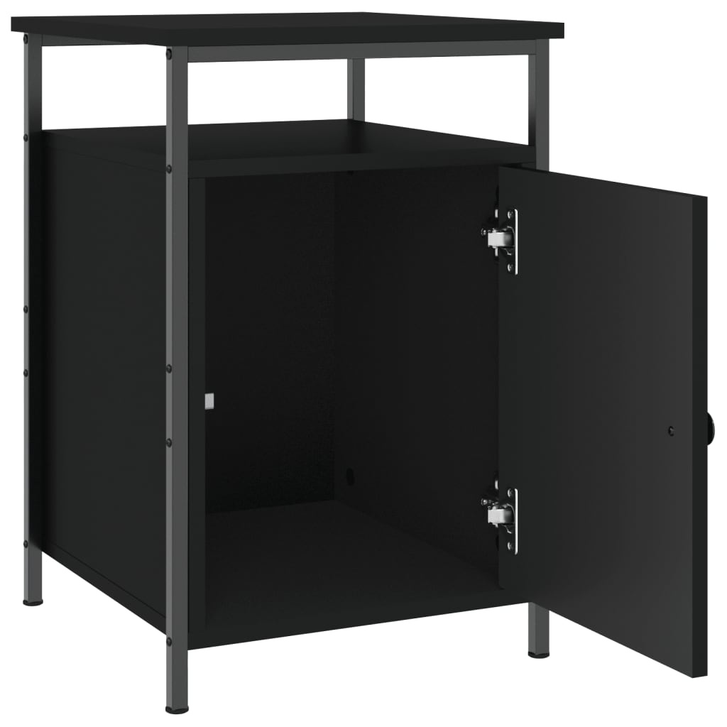 vidaXL Nachttisch Schwarz 40x42x60 cm Holzwerkstoff