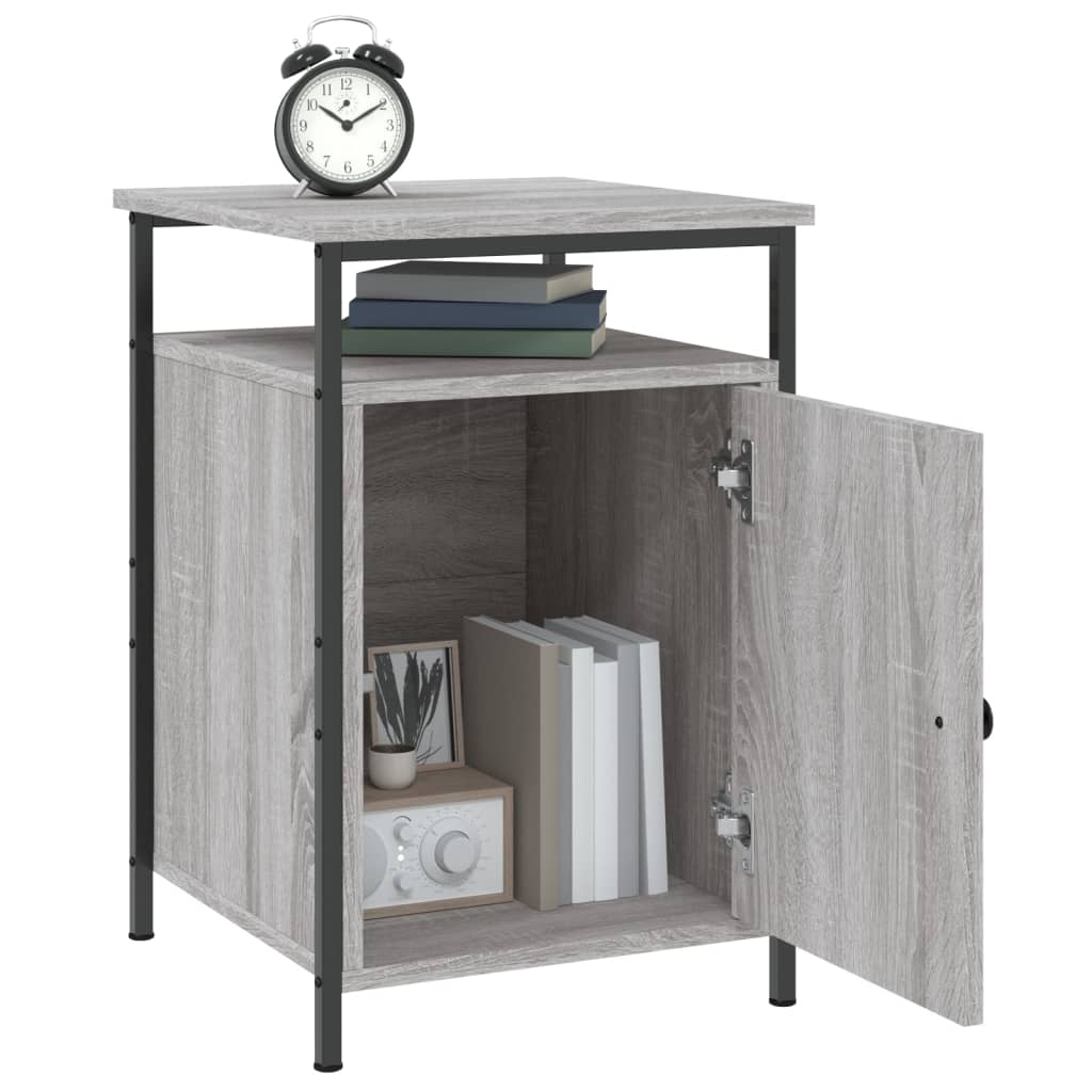 vidaXL Nachttisch Grau Sonoma 40x42x60 cm Holzwerkstoff