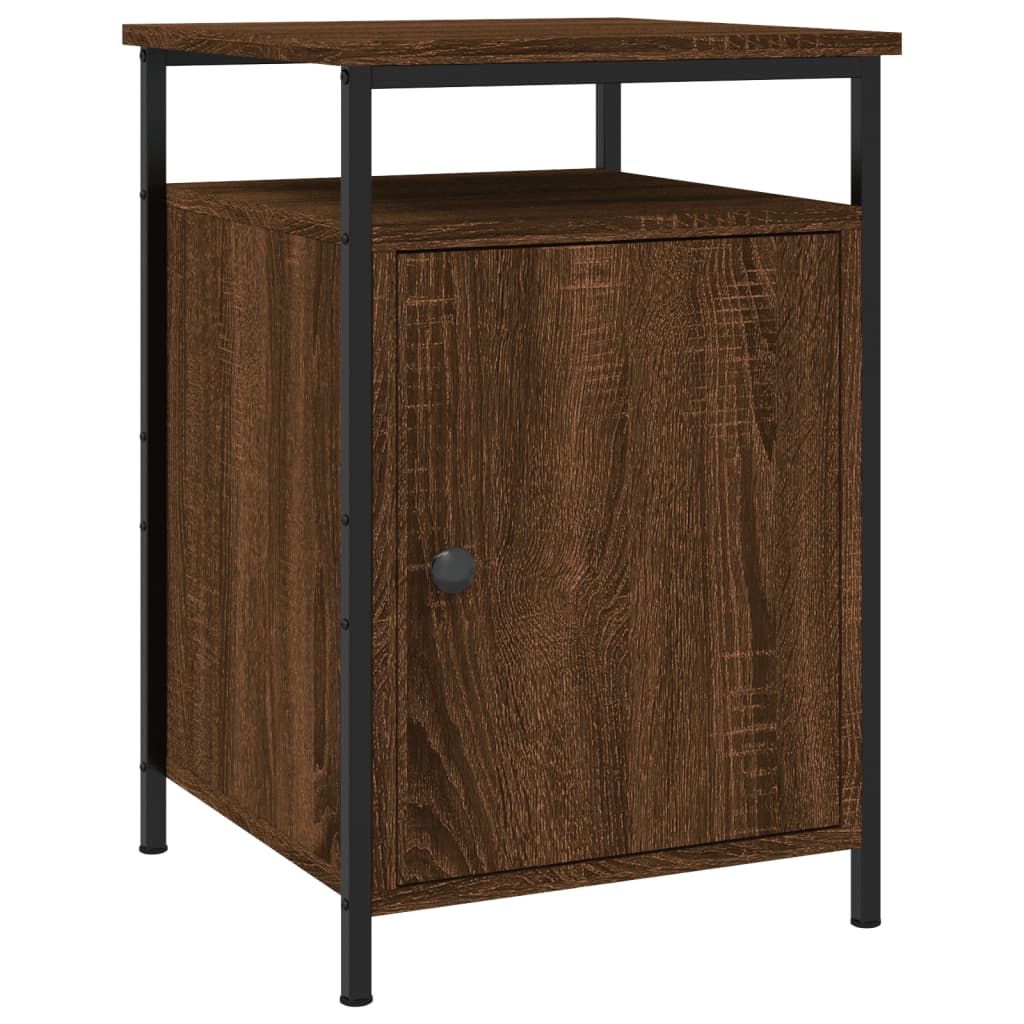 vidaXL Nachttische 2 Stk. Braun Eichen-Optik 40x42x60 cm Holzwerkstoff