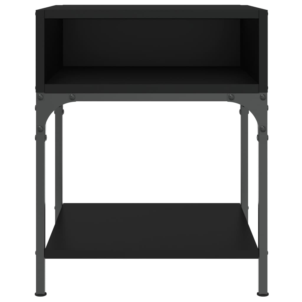 vidaXL Nachttisch Schwarz 40x41x50 cm Holzwerkstoff