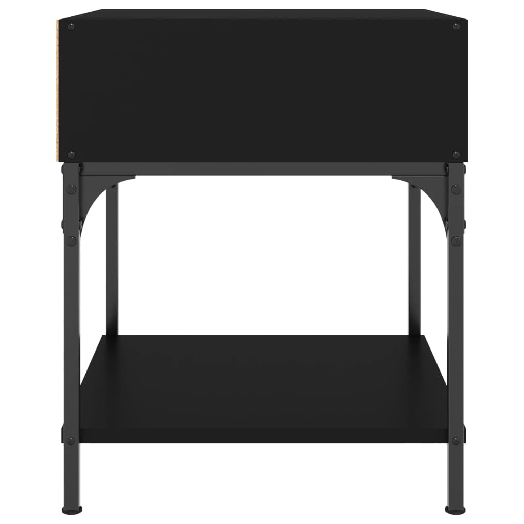 vidaXL Nachttisch Schwarz 40x41x50 cm Holzwerkstoff