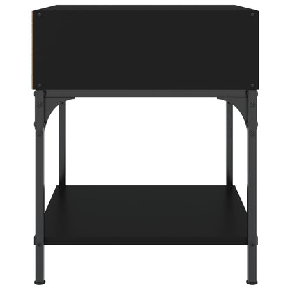 vidaXL Nachttische 2 Stk. Schwarz 40x41x50 cm Holzwerkstoff