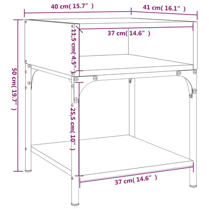 vidaXL Nachttisch Sonoma-Eiche 40x41x50 cm Holzwerkstoff