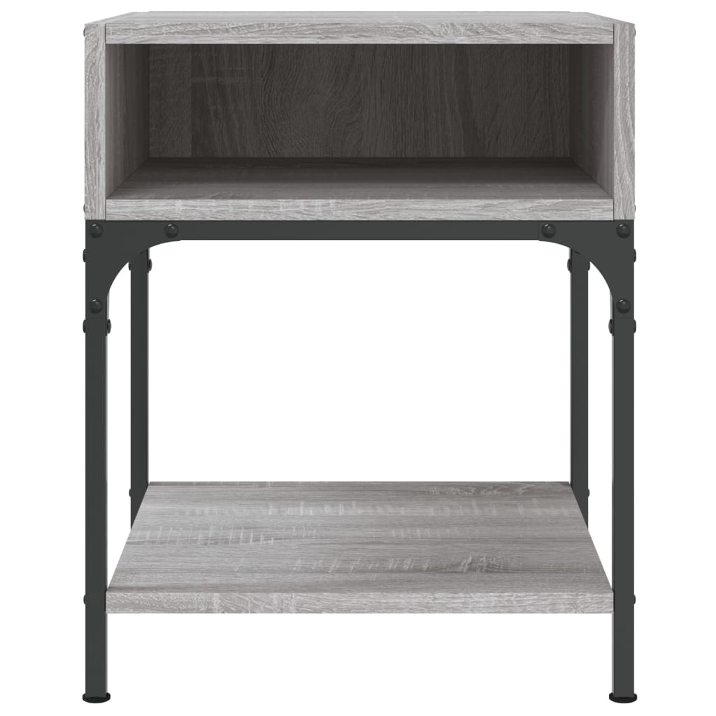 vidaXL Nachttische 2 Stk. Grau Sonoma 40x41x50 cm Holzwerkstoff