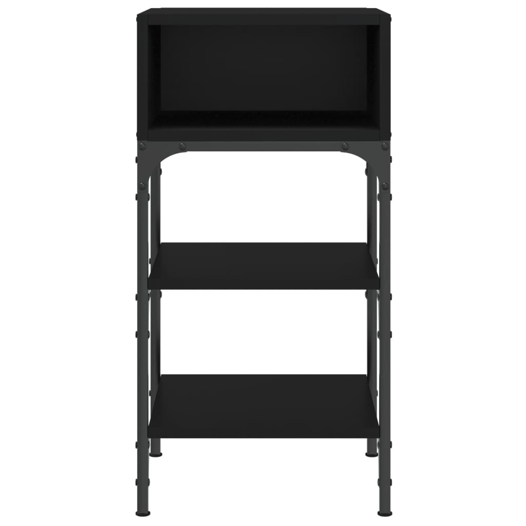 vidaXL Nachttisch Schwarz 35x34,5x70 cm Holzwerkstoff