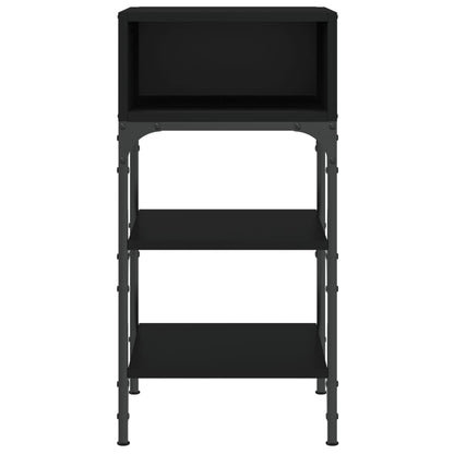 vidaXL Nachttische 2 Stk. Schwarz 35x34,5x70 cm Holzwerkstoff