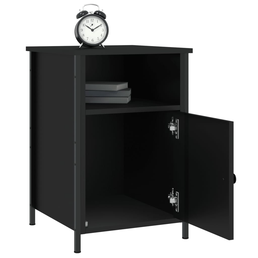 vidaXL Nachttisch Schwarz 40x42x60 cm Holzwerkstoff