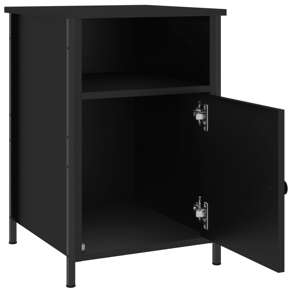 vidaXL Nachttisch Schwarz 40x42x60 cm Holzwerkstoff