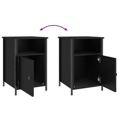 vidaXL Nachttisch Schwarz 40x42x60 cm Holzwerkstoff