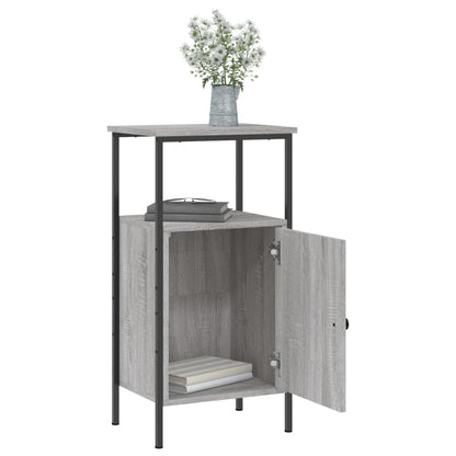 vidaXL Nachttisch Grau Sonoma-Eiche 41x31x80 cm Holzwerkstoff
