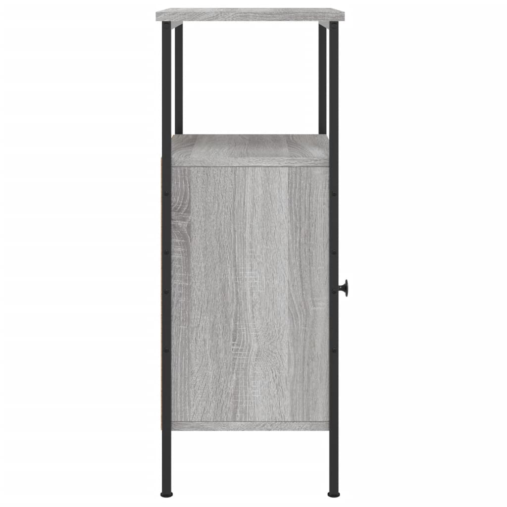 vidaXL Nachttische 2 Stk. Grau Sonoma 41x31x80 cm Holzwerkstoff