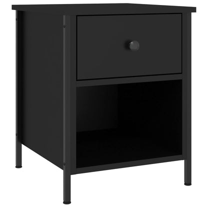 vidaXL Nachttisch Schwarz 40x42x50 cm Holzwerkstoff